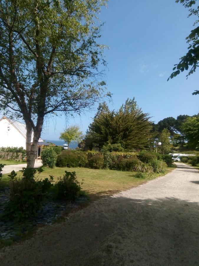 Les Hortensias Grande Tente Familiale Deux Chambres Et Sejour Vue Mer Sur Camping Nature Плестен-ле-Грев Экстерьер фото