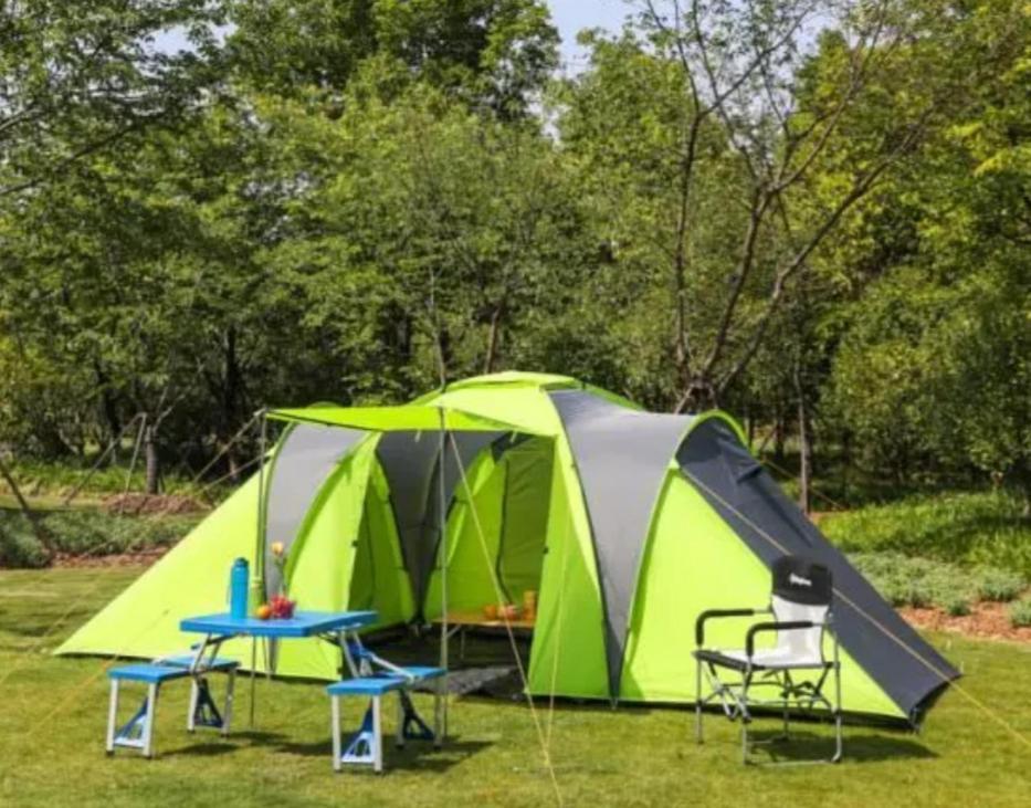 Les Hortensias Grande Tente Familiale Deux Chambres Et Sejour Vue Mer Sur Camping Nature Плестен-ле-Грев Экстерьер фото